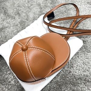 JW Anderson nano cap leather messenger bag